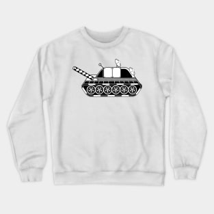 Black and White Patterned Cartoon Tank (Variant 3) Crewneck Sweatshirt